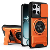 OnePlus Nord CE6 / Nord 6 EIDERWOOD Hybrid Hantverkar Skal m. Kickstand & Cam Slider - MagSafe Kompatbel - Orange