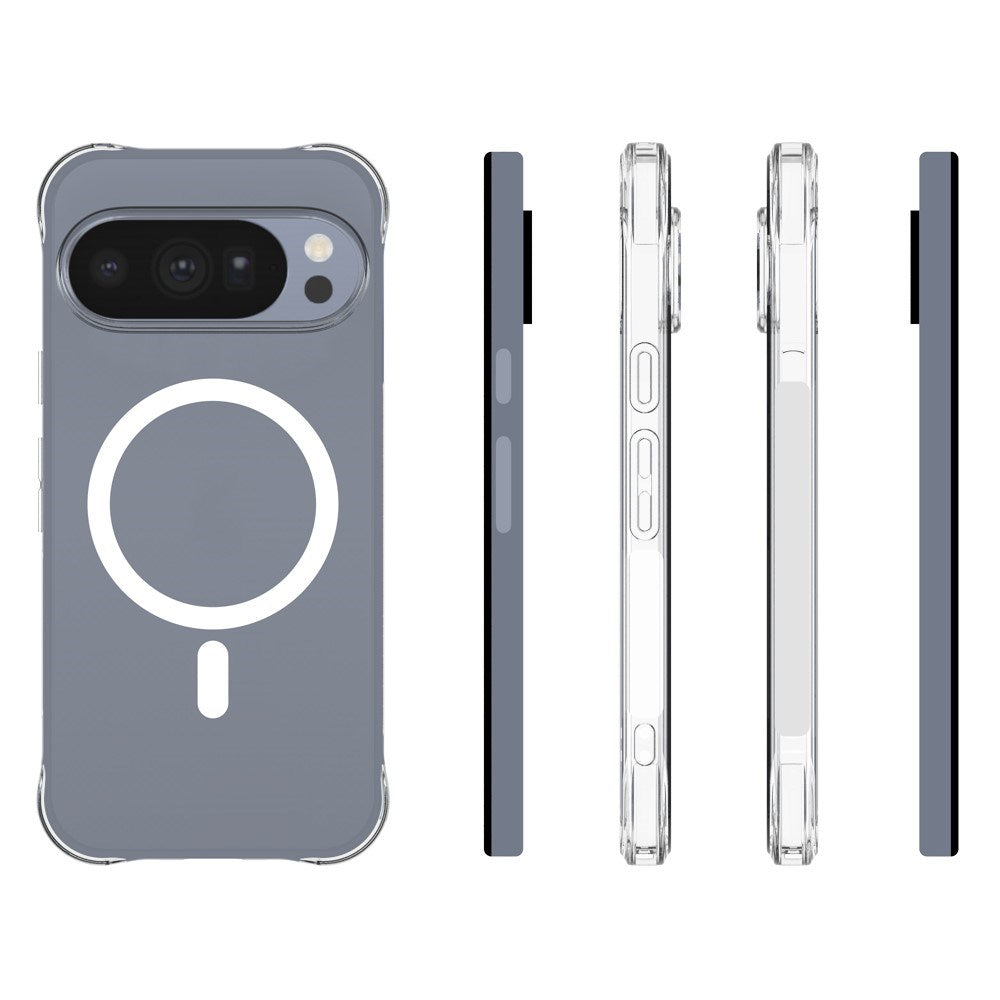 Google Pixel 11 Pro EIDERWOOD Flexibelt Plast Skal m. Stötdämpande Hörn - MagSafe Kompatibel - Genomskinlig