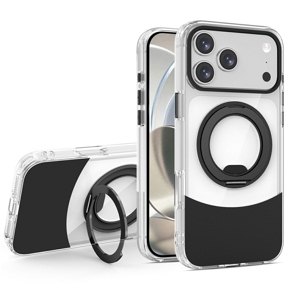 iPhone 17 Pro Max EIDERWOOD Hybrid Skal med Stativfunktion - MagSafe Kompatibel - Genomskinlig / Svart