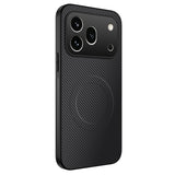 Honor 600 Pro WANLONFENG Skal med Kolfiberstruktur - MagSafe Kompatibel - Svart