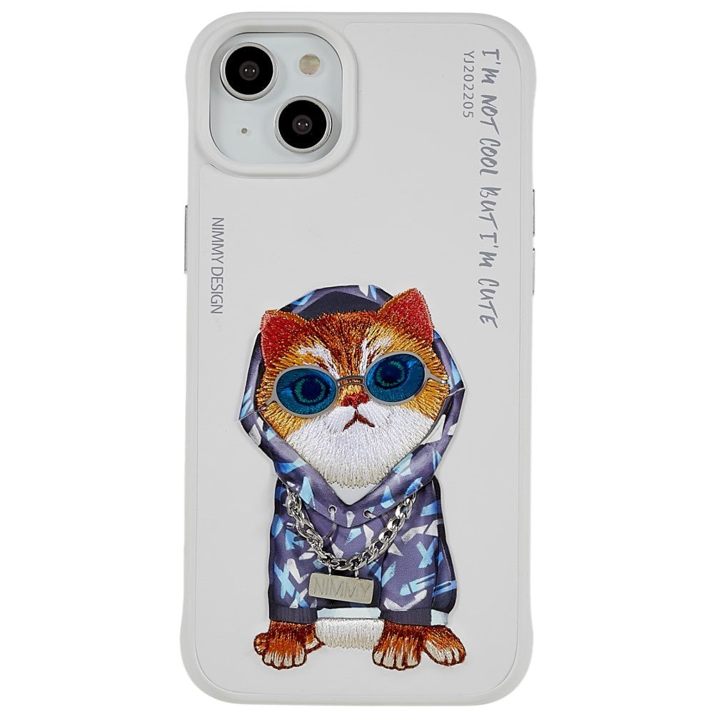 iPhone 14 Skal Hybridplast - Hoodie Katt