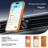 iPhone 17 Pro EIDERWOOD Hybridskal med Värmeavledning & 360° Roterande Stativ - MagSafe Kompatibel - Svart