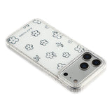 iPhone 17 Pro Max EIDERWOOD Hybridskal med Strass & Blommönster - Vit / Blommor
