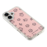iPhone 17 EIDERWOOD Hybridskal med Strass & Blommönster - Rosa / Blommor