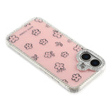 iPhone 17 EIDERWOOD Hybridskal med Strass & Blommönster - Rosa / Blommor