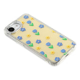 iPhone 17e / 16e EIDERWOOD Hybridskal med Strass & Blommönster - Gul / Tulpaner