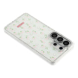 Samsung Galaxy S26 Ultra EIDERWOOD Hybridskal med Strass & Blommönster - Vit / Vårblommor