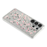 Samsung Galaxy S26 Ultra EIDERWOOD Hybridskal med Strass & Blommönster - Genomskinlig / Körsbärsblommor