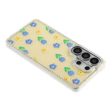 Samsung Galaxy S26 Ultra EIDERWOOD Hybridskal med Strass & Blommönster - Gul / Tulpaner