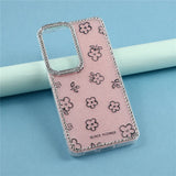 Samsung Galaxy S26 EIDERWOOD Hybridskal med Strass & Blommönster - Rosa / Blommor