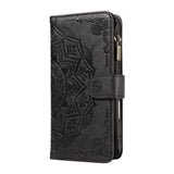 iPhone 17 Pro EIDERWOOD Fodral med 9 Korthållare - Blixtlåsficka - RFDI-Blockering - Rem - Svart