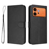 Honor 600 / 600 Pro EIDERWOOD Konstläder Fodral m. Rem - Svart