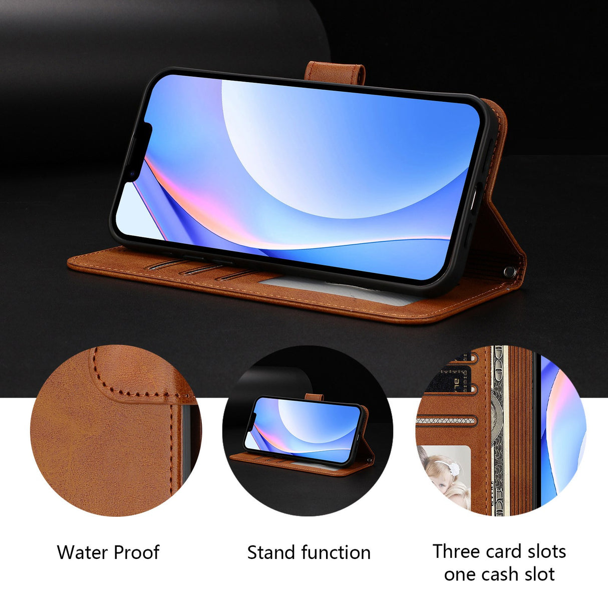Honor 600 / 600 Pro EIDERWOOD Konstläder Fodral m. Rem - Brun