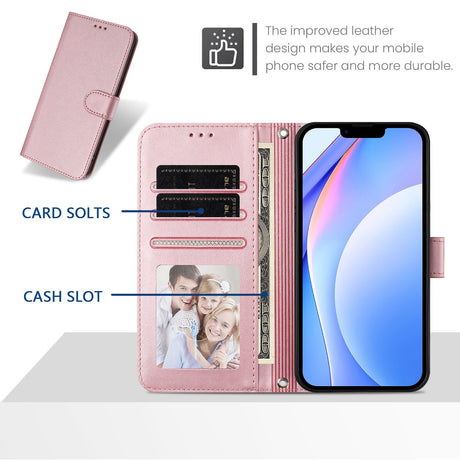 Honor 600 / 600 Pro EIDERWOOD Konstläder Fodral m. Rem - Rosa