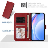 Honor 600 / 600 Pro EIDERWOOD Konstläder Fodral m. Rem - Röd
