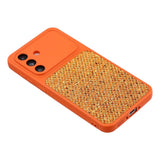 Samsung Galaxy A17 (5G) EIDERWOOD Flexibelt Plast Skal m. Glitter - Orange