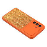 Samsung Galaxy A17 (5G) EIDERWOOD Flexibelt Plast Skal m. Glitter - Orange