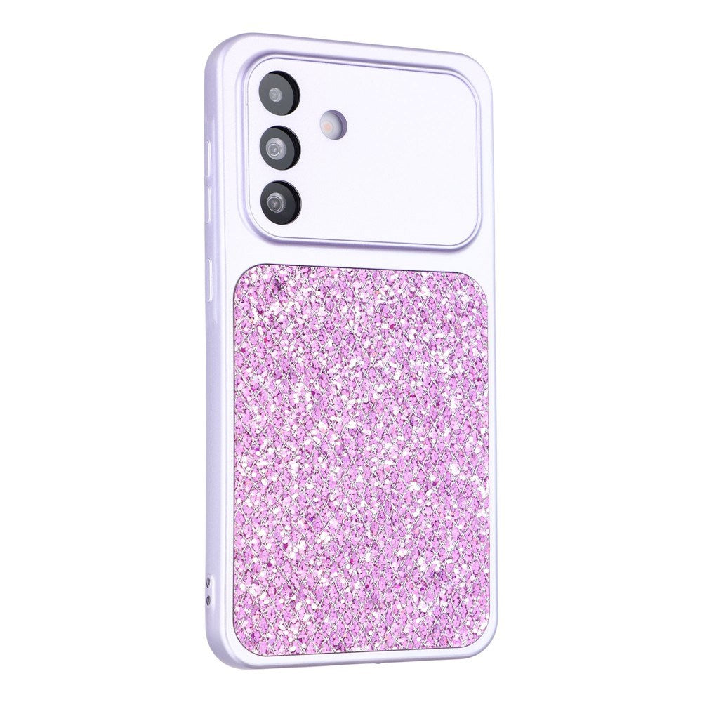 Samsung Galaxy A17 (5G) EIDERWOOD Flexibelt Plast Skal m. Glitter - Lila