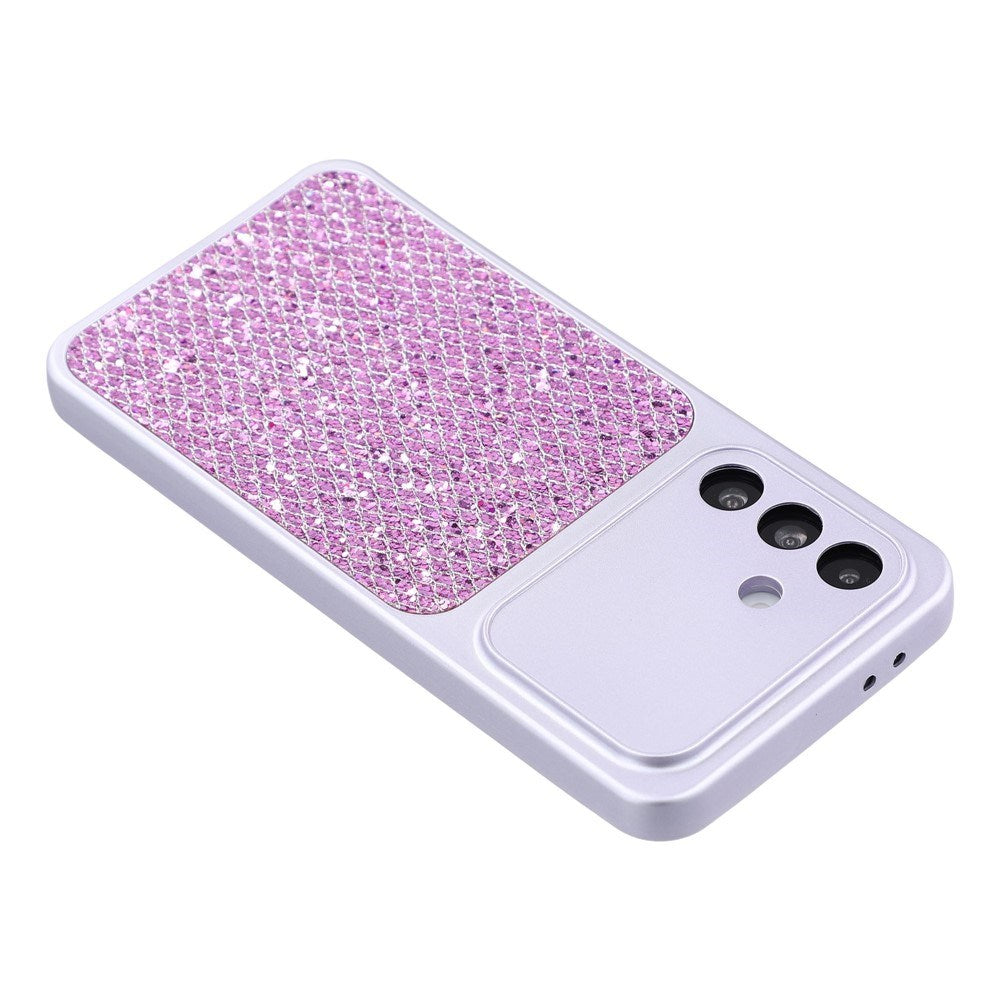 Samsung Galaxy A17 (5G) EIDERWOOD Flexibelt Plast Skal m. Glitter - Lila