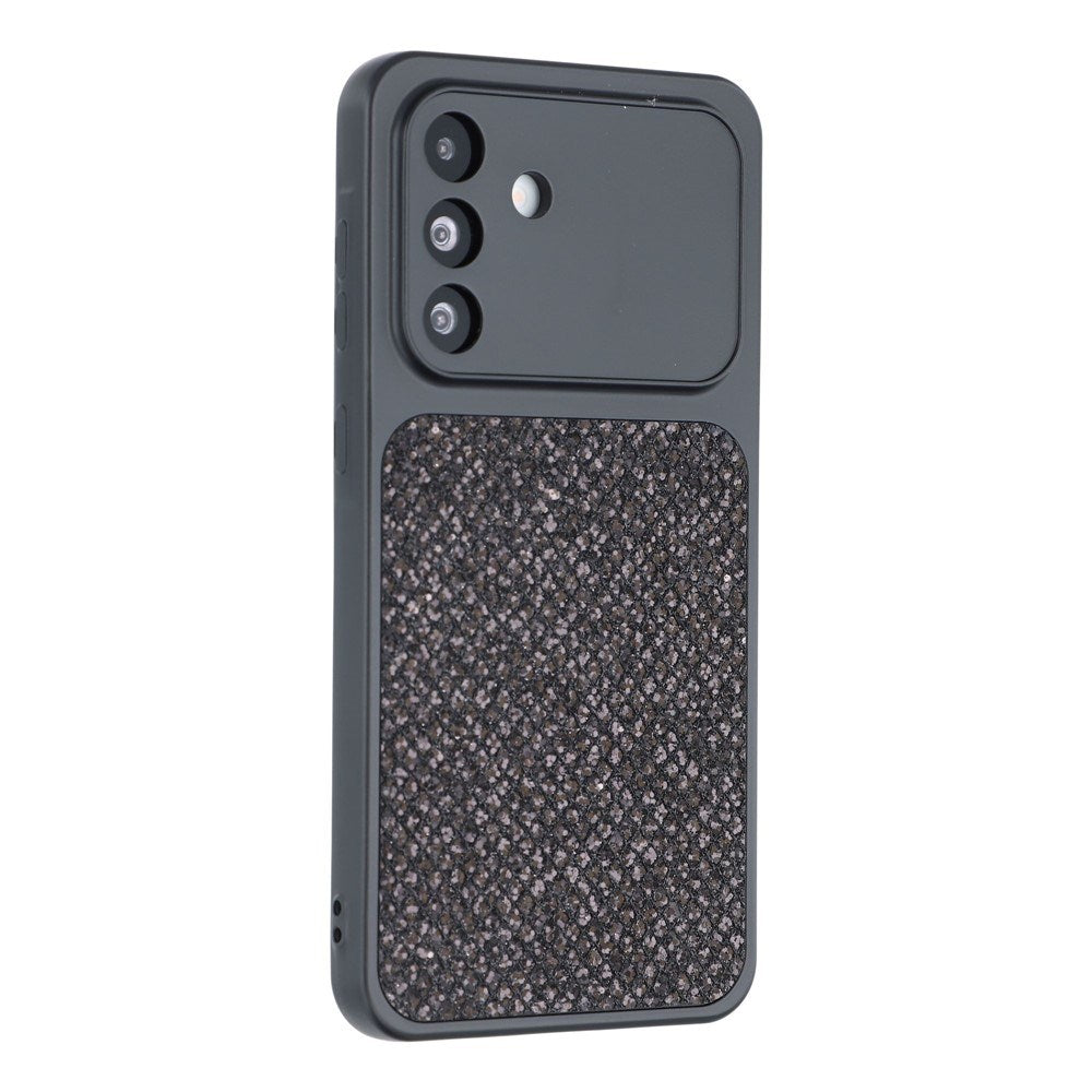Samsung Galaxy A17 (5G) EIDERWOOD Flexibelt Plast Skal m. Glitter - Svart