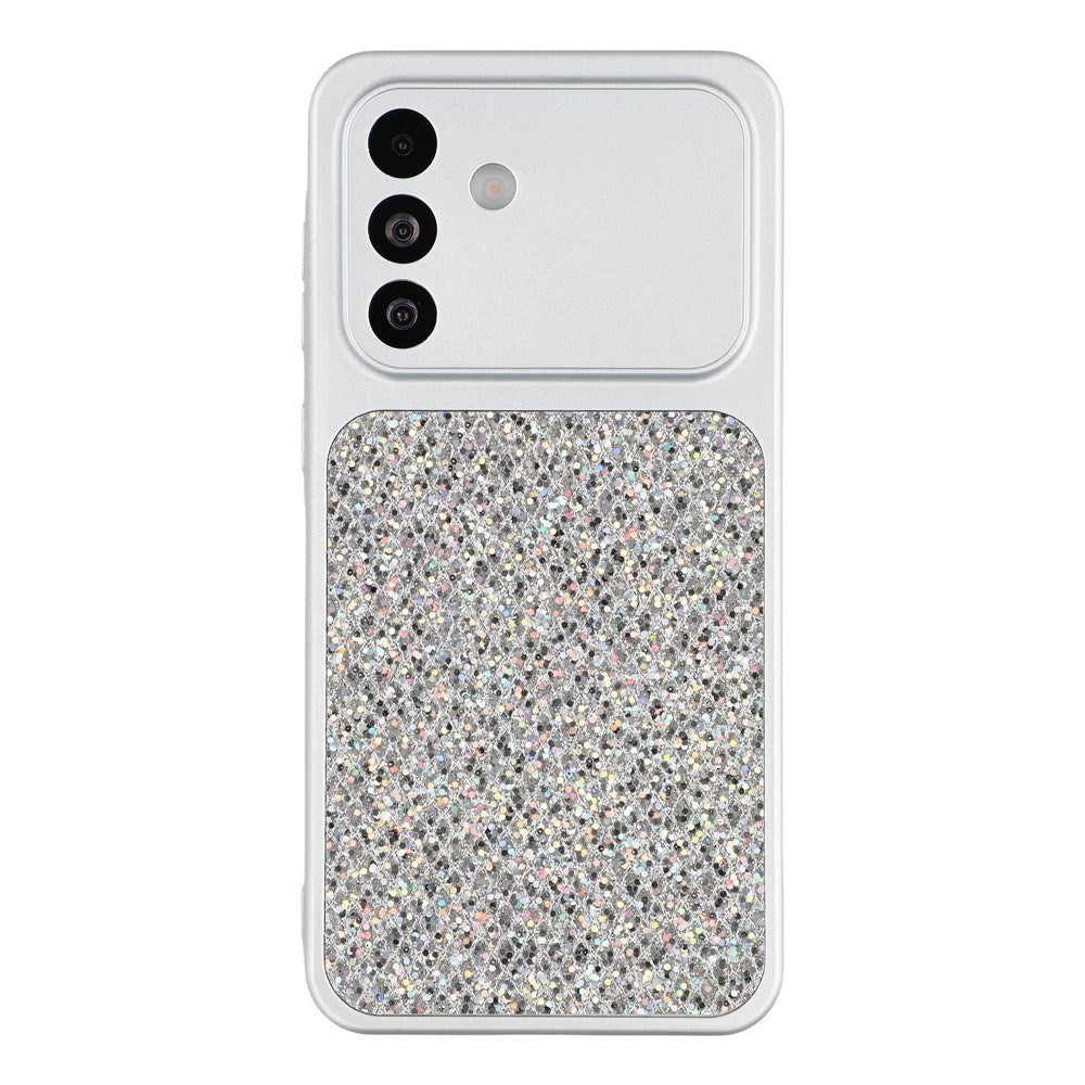 Samsung Galaxy A17 (5G) EIDERWOOD Flexibelt Plast Skal m. Glitter - Silver