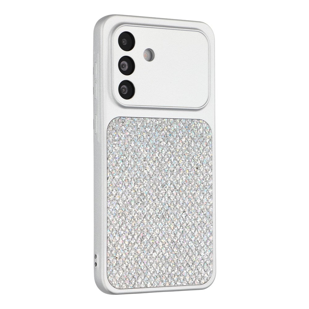 Samsung Galaxy A17 (5G) EIDERWOOD Flexibelt Plast Skal m. Glitter - Silver