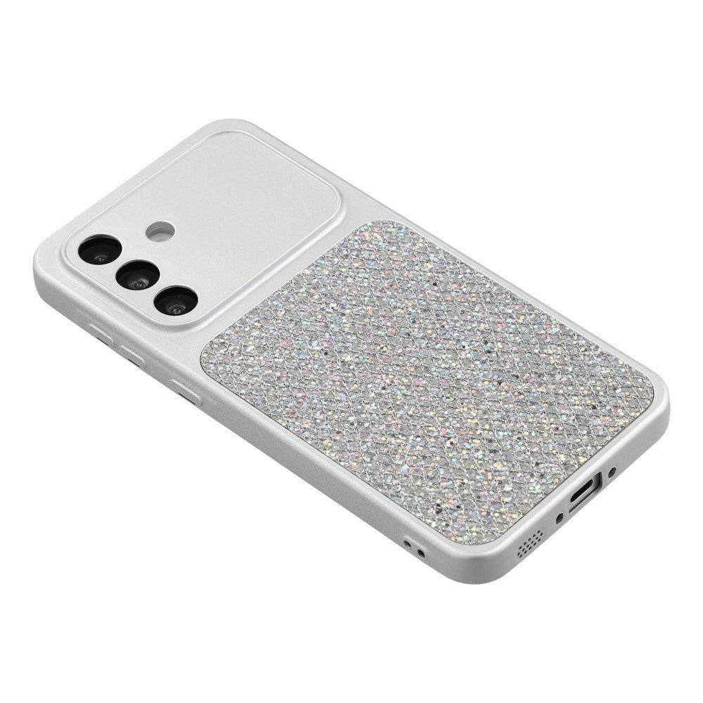 Samsung Galaxy A17 (5G) EIDERWOOD Flexibelt Plast Skal m. Glitter - Silver