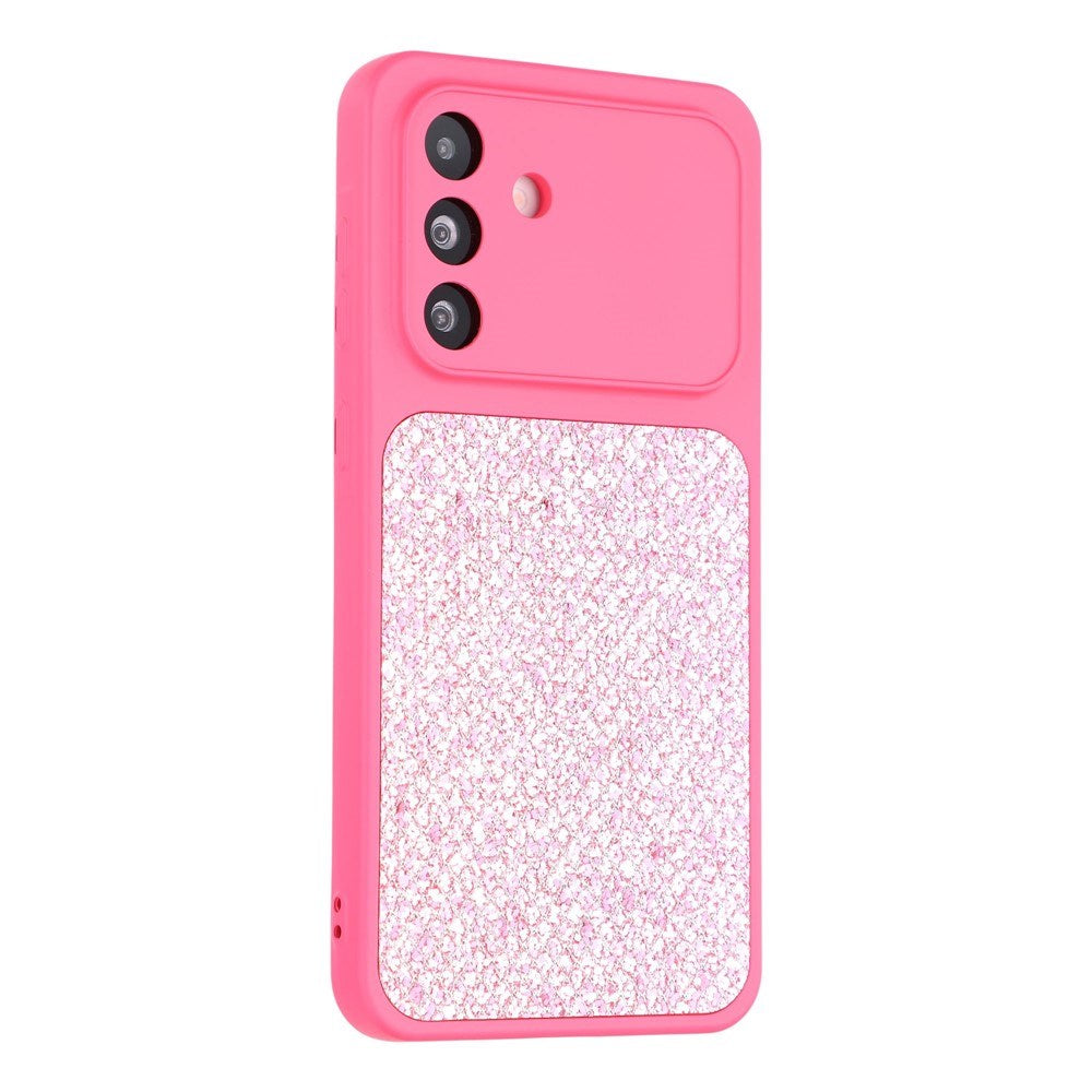 Samsung Galaxy A17 (5G) EIDERWOOD Flexibelt Plast Skal m. Glitter - Pink