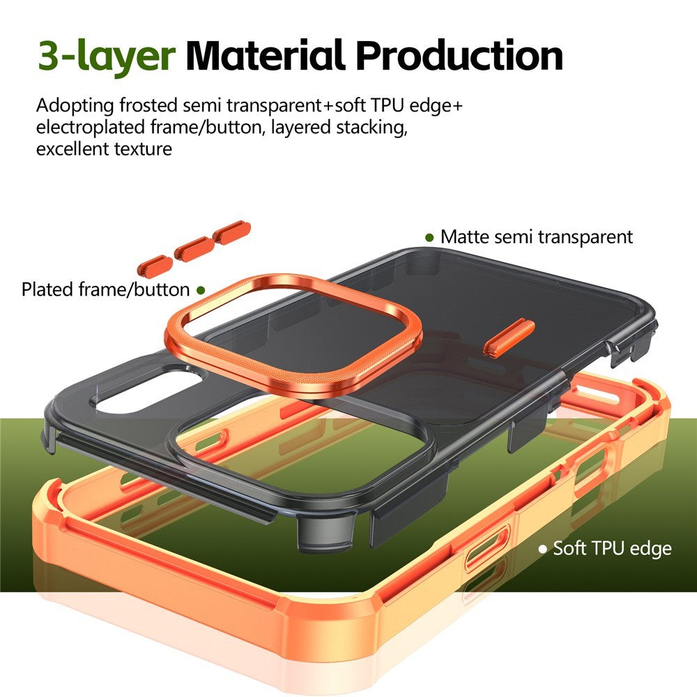 iPhone 17 Pro EIDERWOOD Matt Hybrid Plast Skal - MagSafe Kompatibel - Orange