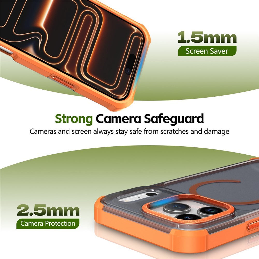 iPhone 17 Pro EIDERWOOD Matt Hybrid Plast Skal - MagSafe Kompatibel - Orange