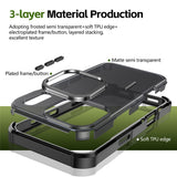 iPhone 17 Pro EIDERWOOD Matt Hybrid Plast Skal - MagSafe Kompatibel - Svart