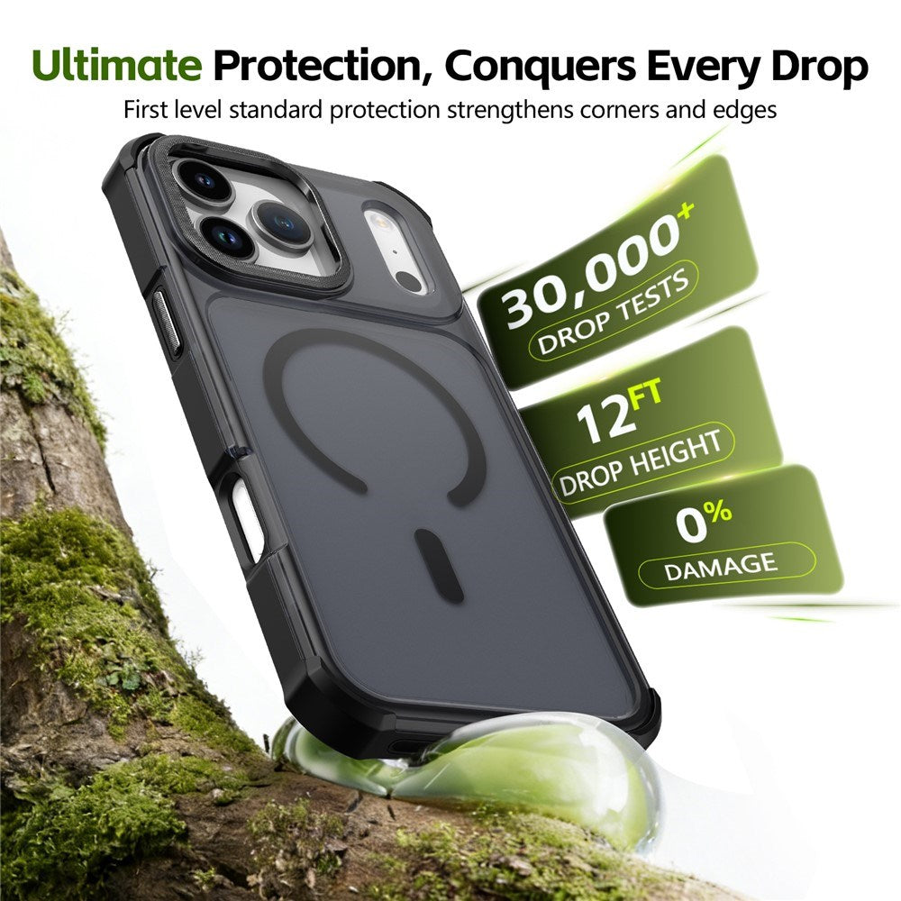 iPhone 17 Pro EIDERWOOD Matt Hybrid Plast Skal - MagSafe Kompatibel - Svart