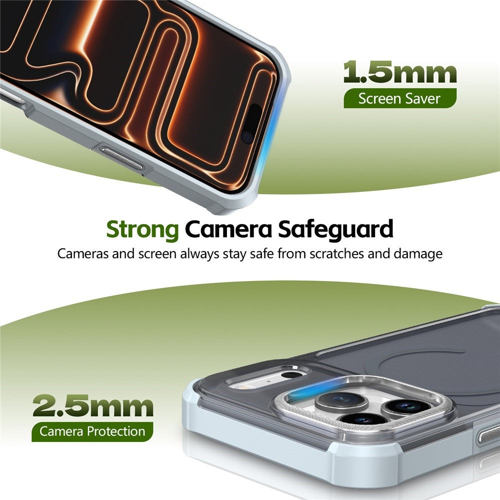 iPhone 17 Pro EIDERWOOD Matt Hybrid Plast Skal - MagSafe Kompatibel - Grå