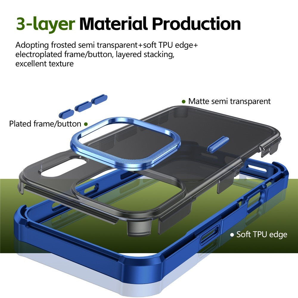 iPhone 17 Pro EIDERWOOD Matt Hybrid Plast Skal - MagSafe Kompatibel - Blå