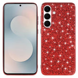 Samsung Galaxy A57 EIDERWOOD Plast Glitter Skal - Röd