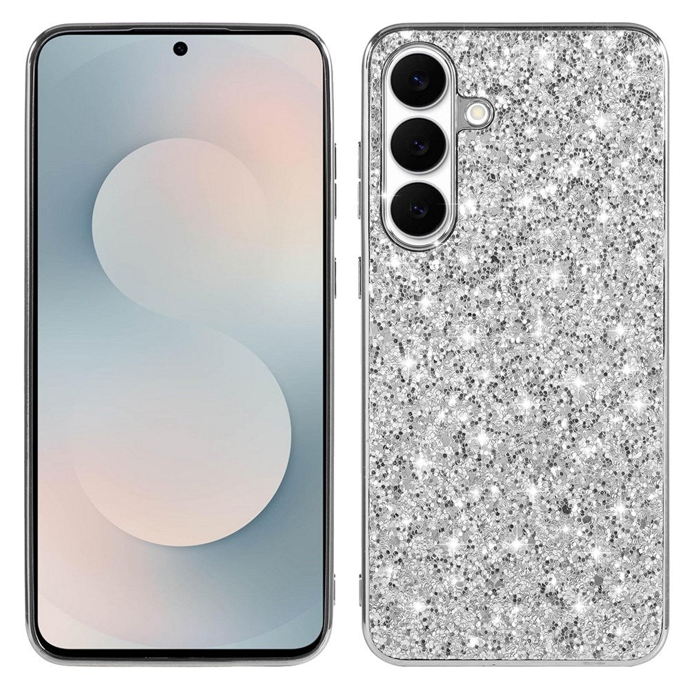 Samsung Galaxy A57 EIDERWOOD Plast Glitter Skal - Silver