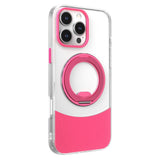 iPhone 15 Pro EIDERWOOD Hybrid Skal med Stativfunktion - MagSafe Kompatibel - Genomskinlig / Pink