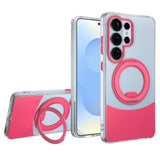 Samsung Galaxy S26 Ultra EIDERWOOD Hybrid Skal med Stativfunktion - MagSafe Kompatibel - Genomskinlig / Pink