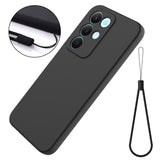 Realme C100 EIDERWOOD Silikon Skal m. Rem - Svart