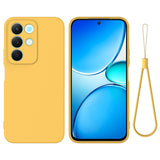 Realme C100 EIDERWOOD Silikon Skal m. Rem - Gul