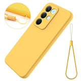 Realme C100 EIDERWOOD Silikon Skal m. Rem - Gul