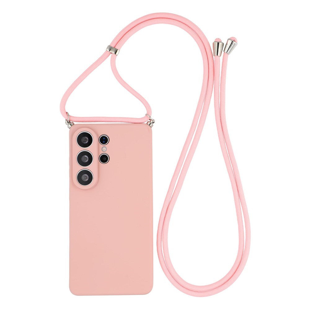 Samsung Galaxy S26 Ultra EIDERWOOD Fodrat Flexibelt Plast Skal m. Rem - Rosa