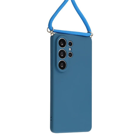 Samsung Galaxy S26 Ultra EIDERWOOD Fodrat Flexibelt Plast Skal m. Rem - Mörkblå