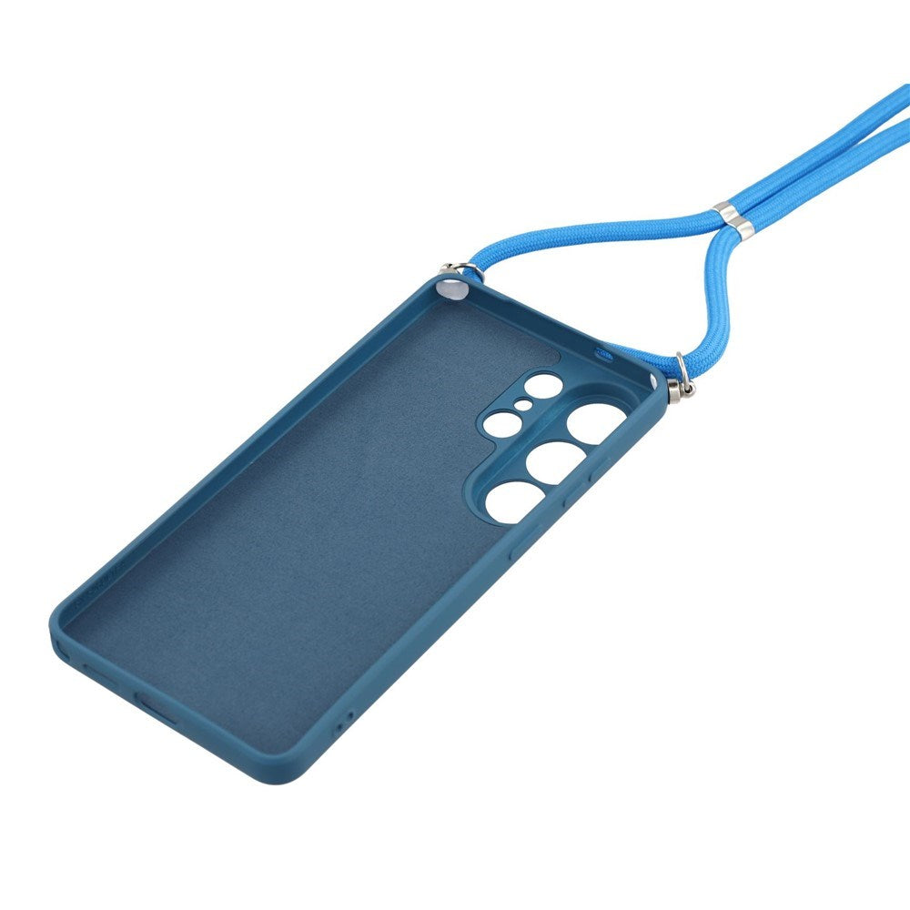 Samsung Galaxy S26 Ultra EIDERWOOD Fodrat Flexibelt Plast Skal m. Rem - Mörkblå