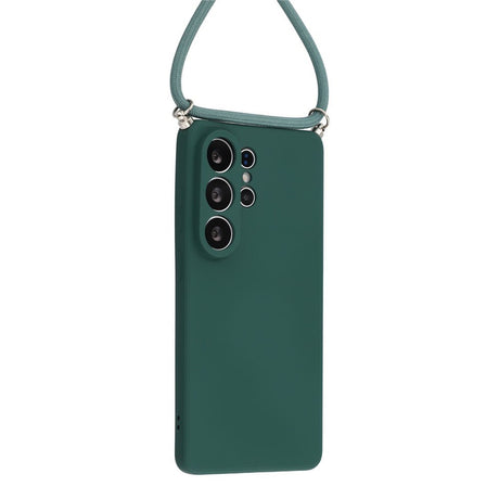 Samsung Galaxy S26 Ultra EIDERWOOD Fodrat Flexibelt Plast Skal m. Rem - Mörkgrön