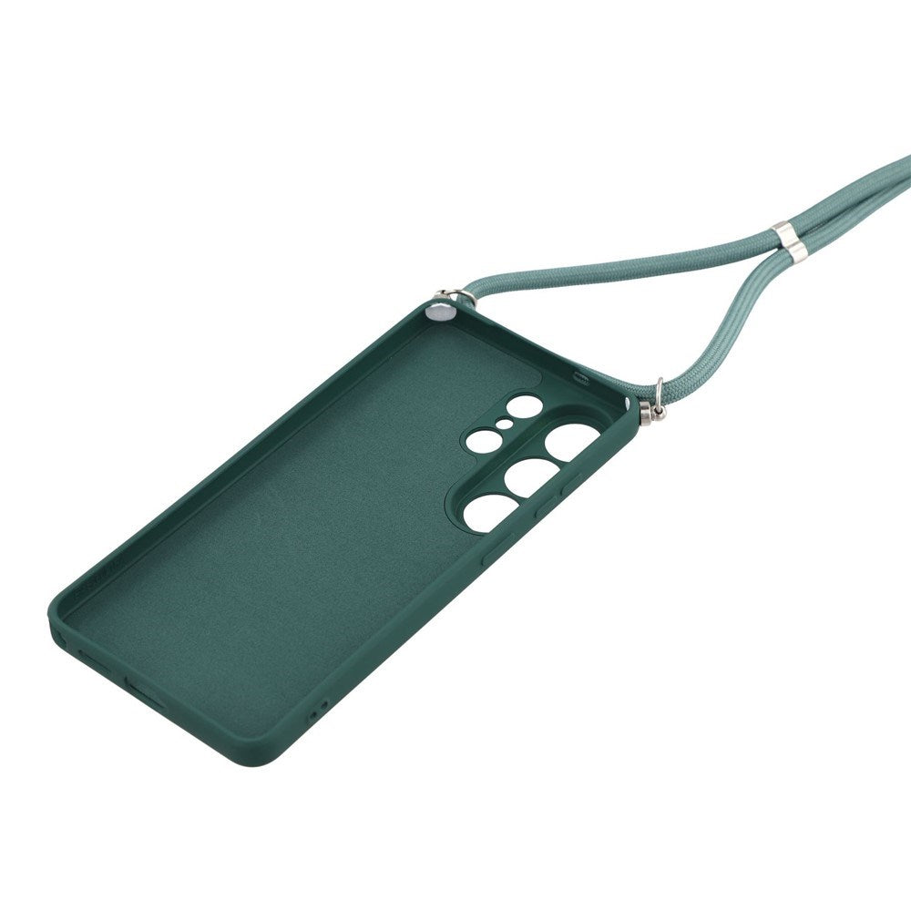 Samsung Galaxy S26 Ultra EIDERWOOD Fodrat Flexibelt Plast Skal m. Rem - Mörkgrön