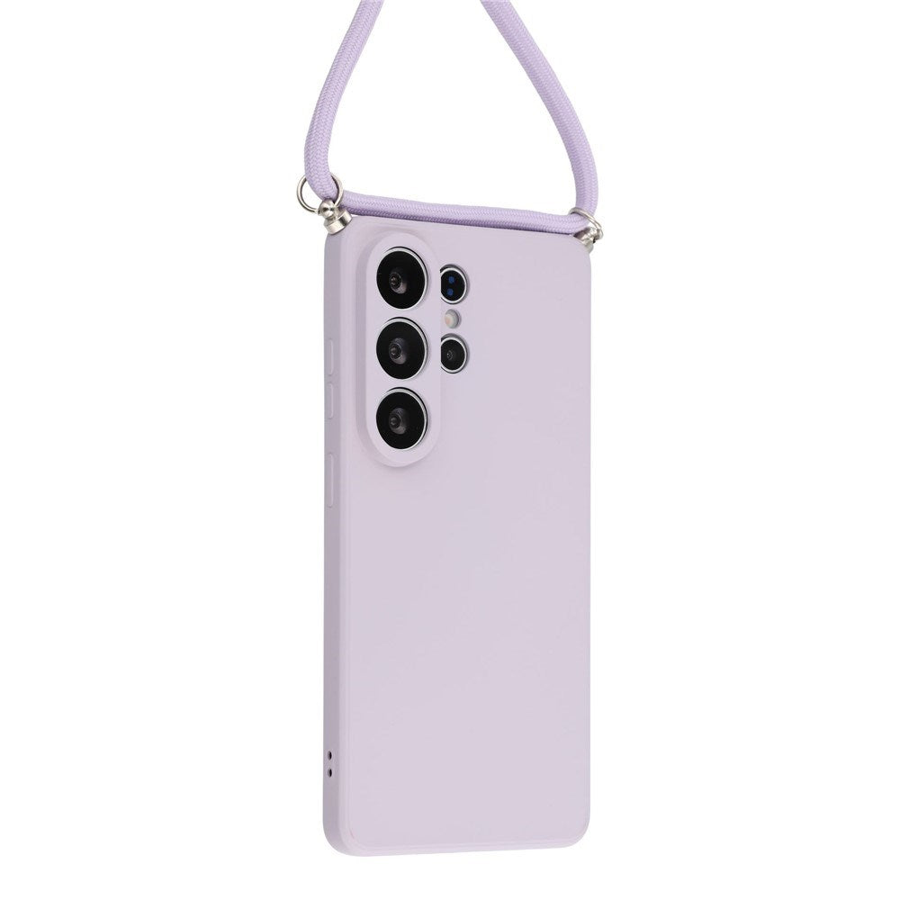 Samsung Galaxy S26 Ultra EIDERWOOD Fodrat Flexibelt Plast Skal m. Rem - Lila
