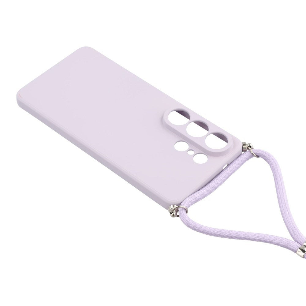 Samsung Galaxy S26 Ultra EIDERWOOD Fodrat Flexibelt Plast Skal m. Rem - Lila
