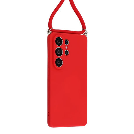 Samsung Galaxy S26 Ultra EIDERWOOD Fodrat Flexibelt Plast Skal m. Rem - Röd