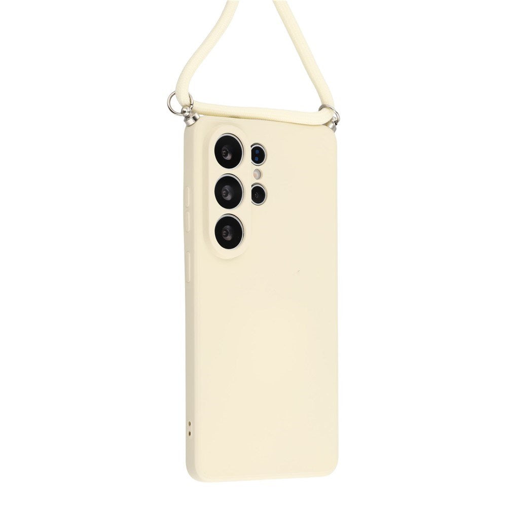Samsung Galaxy S26 Ultra EIDERWOOD Fodrat Flexibelt Plast Skal m. Rem - Beige